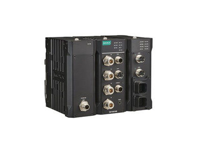 Moxa TAP-M310R-1P1R1S-US-CT-T - Wi-Fi 6 railway wayside AP/client with one radio and one switch module, one M12 K-coded 110/220 by MOXA
