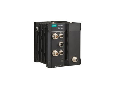 Moxa TAP-M310R-NPS-1P1R-EU-CT-T - Wi-Fi 6 railway onboard AP/client with one radio module, no power splitters, one M12 K-coded 2 by MOXA
