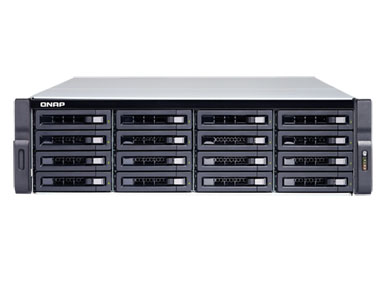 QNAP TDS-16489U-SF2-R2-US - *Discontinued* - 16-bay Dual Processor NAS and iSCSI/ IP-SAN. 3U, SAS 12G, SAS/SATA 6G, 2 x 1GbE, 4 by QNAP