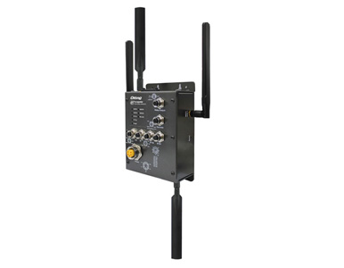 ORing TGAR-2062-4G-M12 - EN50155 IEEE 802.11 a/b/g/n with Dual 4G/LTE Cellular Router and 2x10/100/1000Base-T(X) - 1-port PoE (P by ORing Industrial Networking