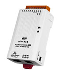 ICP DAS tGW-718 - Modbus TCP to RTU / ASCII gateway, 1 RS 232/422/485 port by ICP DAS