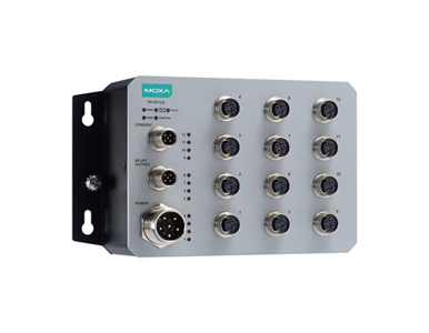 Moxa TN-4512A-WV-CT-T - 12 ports Layer 2 Managed Switch with 12 Fast Ethernet ports, 24 to 110 VDC, conformal coating, -40 to 75 by MOXA