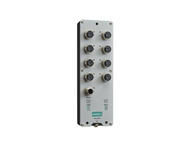 Moxa TN-5308A-8PoE-WV-CT-T - EN 50155 unmanaged Ethernet switch with 8 10/100BaseT(X) PoE ports, M12 connector, single power inp by MOXA