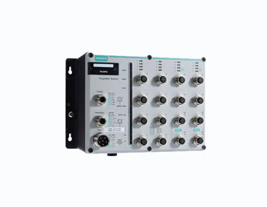 Moxa TN-5916-WV-T - Industrial NAT Router with 16 10/100BaseT(X) ports, 4 of 10/100BaseT(X) ports with Relay bypass function, WV by MOXA