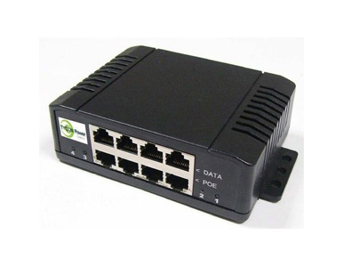 TP-MS4X4 - Mid Span, High Power 1A per port, Univolt POE Injector - 4 port with same or diff POE voltage, Gigabit. by Tycon Systems