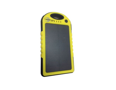 TPB-5-SOLAR - 5000mAh Dual Output, Dual Input, Weatherproof Solar PowerBank, 5.6x3x0.5'   1lb by Tycon Systems