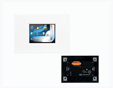 TPD-280-M1 - 2.8' High Resolution TFT Color Touch, support RS 485 and Modbus RTU (White Panel) by ICP DAS