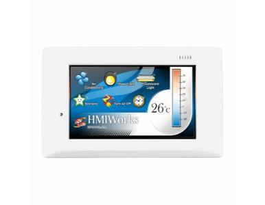 ICP DAS TPD-432F-H - 4.3' Touch Screen HMI PLC device with 2 RS-485 ports, USB, Real Time Clock, flange mount. Comes with Free H by ICP DAS