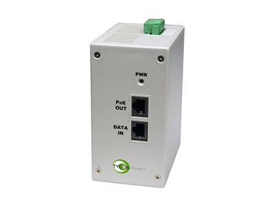 Tycon Systems TPDIN-1256GD-BT - TPDIN 11-60VDC IN, 802.3bt 90W OUT, 5G PoE Injector by TYCON SYSTEMS
