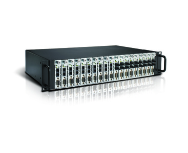 TRC-190-AC - 19 inches chassis, 110V to 220V AC input, 19 slots by MOXA