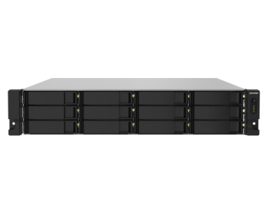 QNAP TS-1232PXU-RP-4G-US - 2U 12-Bay ARM-based 2.5G &10G NAS, Quad Core 1.7GHz, 4GB DDR3 RAM, 2 x 10GbE SFP+, 2 x 2.5GbE by QNAP