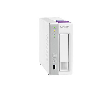 QNAP TS-131P-US - *Discontinued* - 1-bay Personal Cloud NAS with DLNA, mobile apps and AirPlay support. ARM Cortex A15 1.7GHz Du by QNAP