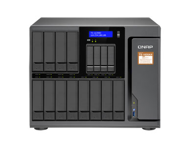 QNAP TS-1635AX-8G-US - *Discontinued* - TS-1635AX (8GB RAM version) 12+4 bay high-capacity 10G NAS with auto data tiering. Marve by QNAP