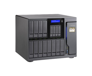 QNAP TS-1677X-1200-4G-US - *Discontinued* - 16-bay Tower NAS, AMD Ryzen 3 1200 4-core 3.1GHz, 4GB DDR4 UDIMM, 2x 10GBASE-T, 3 PC by QNAP