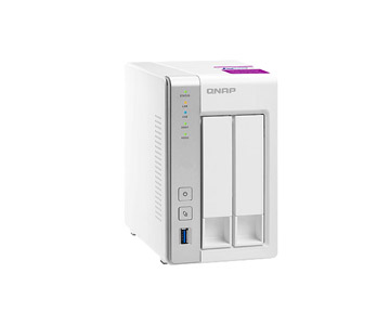 TS-231P2-1G-US - 2-bay Personal Cloud NAS with DLNA, mobile apps and AirPlay support. ARM Cortex A15 1.7GHz Qua by QNAP