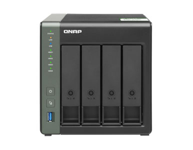 QNAP TS-431KX-2G-US - *Discontinued* - TS-431KX ARM-based NAS with Hardware Encryption, Quad Core 1.7GHz, 2GB RAM, 1 x 10GbE(SFP by QNAP