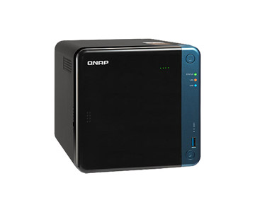 QNAP TS-453Be-4G-US - *Discontinued* - 4-bay 3.5 inch desktop NAS, Intel Celeron J3455 4-core 1.5GHz, 4GB DDR3L, HDMI v1.4b, USB by QNAP