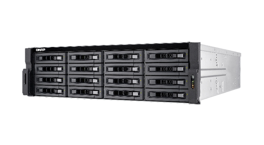 QNAP TS-EC1680U-E3-4GE-R2-US - *Discontinued* - 16-Bay 10GbE iSCSI NAS, 3U, SATA 6G, 4 x 1GbE, 2 x 10GbE (SFP+), 40GbE-ready, Re by QNAP
