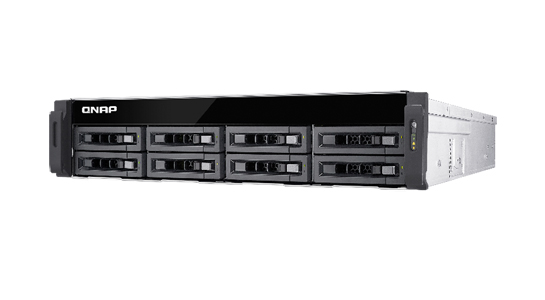 TS-EC880U-E3-4GE-R2-US - 8-Bay 10GbE iSCSI NAS, 2U, SATA 6G, 4 x 1GbE, 2 x 10GbE (SFP+), 40GbE-ready, Redundant PSU by QNAP