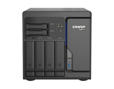 TS-h686-D1602-8G-US - 6-Bay QuTS hero NAS, Xeon D-1602 2.5GHz, 8GB ECC RAM, 4 x 2.5GbE, PCIe expansion slot x2, built-in M.2 NVM by QNAP