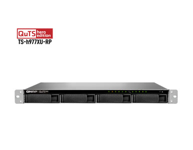 TS-h977XU-RP-3700X-32G-US - 9-Bay QTS hero NAS, AMD Ryzen_ 5 3700X 8-core 3.4 GHz processor, Turbo Core 4.4 GHz, 32 GB UDIMM DDR by QNAP