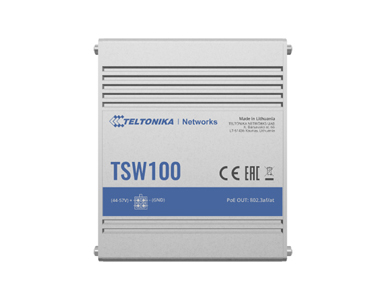 TSW100 - UNMANAGED POE+SWITCH 5 LAN PORTS by TELTONIKA