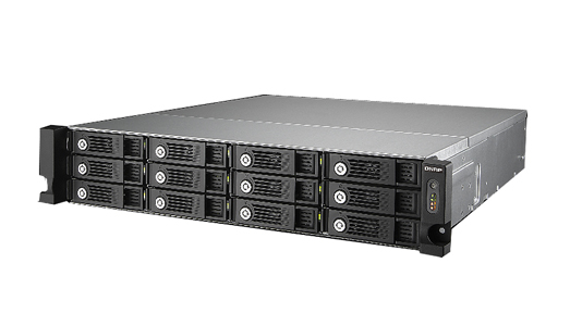QNAP TVS-1271U-RP-PT-4G-US - *Discontinued* - 2U 12-Bay iSCSI NAS, Intel G3250 3.2GHz Dual Core, 4GB RAM, 4LAN, 10G-ready by QNAP