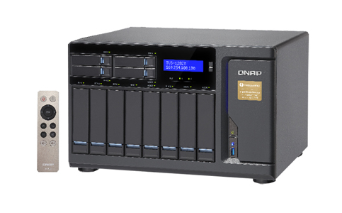 QNAP TVS-1282T-i5-16G-US - *Discontinued* - High Performance 12 bay (8+4) Thunderbolt 2 DAS/NAS/iSCSI IP-SAN Solution. Intel Sky by QNAP