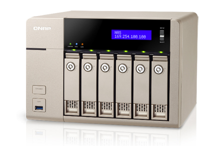 QNAP TVS-663-4G-US - *Discontinued* - 6-Bay AMD x86-based NAS, Quad Core 2.4GHz, 4GB RAM, 2 x 1GbE, 10G-ready by QNAP