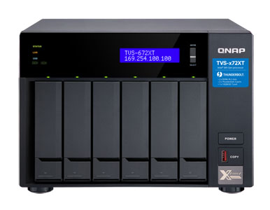 TVS-672XT-i3-8G-US - TVS-672XT-i3-8G-US - Breakthrough performance and outstanding connectivity with 10GbE, Thunderbolt 3 by QNAP