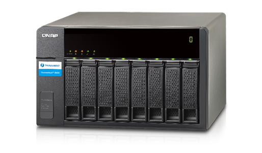 QNAP TX-800P-US - *Discontinued* - 8-bay Thunderbolt� 2 Storage Expansion Enclosure, designed for TVS-871T series. Two Thunderbo by QNAP