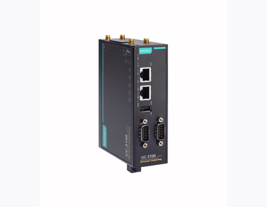 UC-3121-T-EU-LX - RISC-based LTE cat.1 computer for EU, Wi-Fi a/b/g/n, 1 GHz CPU, 512MB RAM, 4GB eMMC, 2 Ethernet, 1 serial port by MOXA