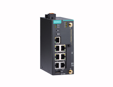Moxa UC-5101-T-LX - Arm-based Industrial computing platform with Cortex-A8 1 GHz CPU, 4 serial ports, 2 Ethernet ports, SD socke by MOXA