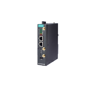 UC-8112A-ME-T-LX-US - Arm-based wireless-enabled DIN-rail industrial computer with wide operating temperature, 1GHz CPU, 1GB RAM by MOXA