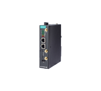 UC-8112A-ME-T-LX - Arm-based wireless-enabled DIN-rail industrial computer with wide operating temperature, 1GHz CPU, 1GB RAM, 2 by MOXA