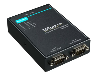 Moxa UPort 1250I - *Discontinued* - 2 Port USB-to-Serial Hub, RS-232/422/485, w/ Isolation by MOXA