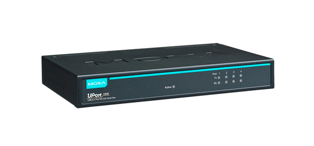 UPort 1410 - 4 Port USB-to-Serial Hub, RS-232 by MOXA