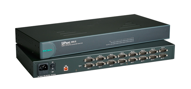 UPort 1610-16 - 16 Port USB-to-Serial Hub, RS-232 by MOXA