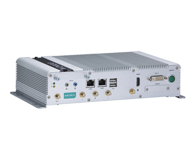 Moxa V2403-C2-W-T -  (CTO model) x86 embedded computer with Intel Celeron 1047UE, 1 DVI-I, 1 HDMI, 2 LANs, 4 serial ports, 4 DIs by MOXA