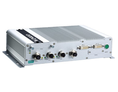 Moxa V2406A-C2-T - (Barebone) x86 embedded computer with Intel Celeron 1047UE, 2 DVIs, 2 LANs, 4 Serial Ports, 6 DIs, 2 DOs, 3 U by MOXA