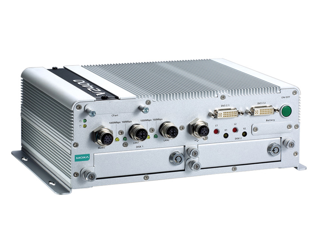 Moxa V2416A-C7-CT-T -  (CTO model) x86 embedded computer with Intel Core i7-3517UE, 2 DVI-Is, 2 LANs, 4 serial ports, 6 DIs, 2 D by MOXA