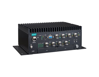 Moxa V3408-TL7-W-CT-T - x86 computer with IntelR 11th Gen Core? i7-1185G7E processor, 1 HDMI port, 1 VGA port, 8 GbE ports, 2 CO by MOXA