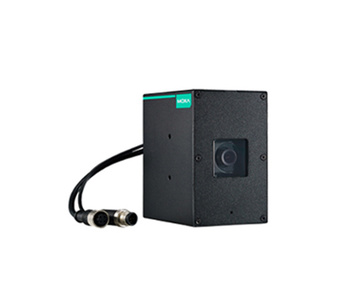 Moxa VPort P06HC-1MP-M12-CAM36 - EN 50155 compliant, HD, H.264/MJPEG square IP camera, 3.6 mm lens, M12 Ethernet connector by MOXA