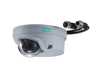 VPort 06-2L42M-T - EN50155,FHD,H.264/MJPEG IP camera,M12 connector,1 audio input, 12/24VDC, 4.2mm Lens,-40 to 70 Degree C by MOXA