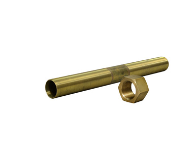 Patton WEB-12 - Waveguide extension tube, brass, 12 in long, body thread size 1.125 in, 18 NEF, for extending WGF-4, WGF-6, WGF- by PATTON