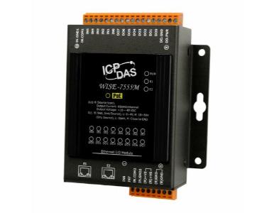 ICP DAS WISE-7555M - 8 Dry/Wet contact Digital Input Channels and 8 source-type Digital Output PoE Module, web browser configura by ICP DAS