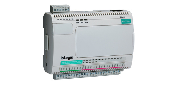 Moxa ioLogik E2260 - Active Ethernet I/O Server, 6RTD/4DO by MOXA