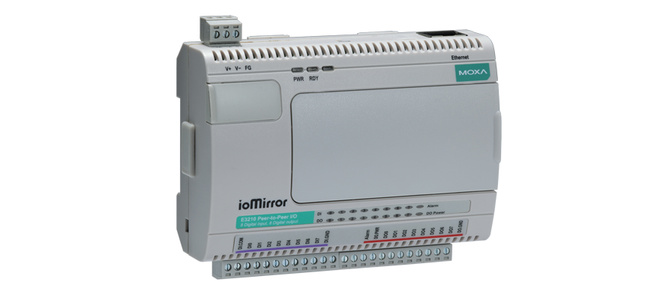 ioMirror E3210 - Ethernet Peer-to-Peer I/O Server,8DI/8DO by MOXA