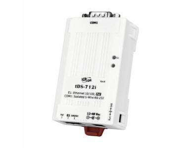 ICP DAS tDS-712i - Tiny Serial to Ethernet Device Server with PoE and 1 Isolated RS-232 Port (RoHS) by ICP DAS