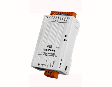 tGW-718-T - Modbus TCP to RTU / ASCII gateway, 1 RS 232/422/485 port (10-pin Terminal Block) by ICP DAS